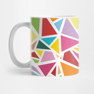 Colorful triangles pattern 2 Mug